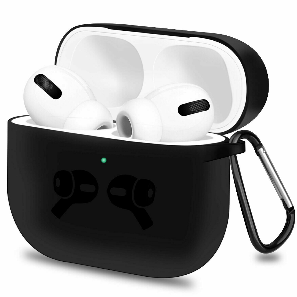 Vỏ Bảo Vệ Hộp Sạc Tai Nghe Airpods Pro / Apple Airpods Pro Bluetooth Bằng Silicon Mềm Chống Sốc Có Móc Khóa