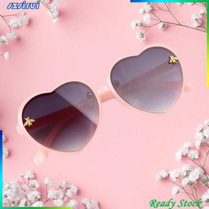 [Ready Stock]Heart Shape Kids Sunglasses Eyewear for Children Gift Party UV400 Protection