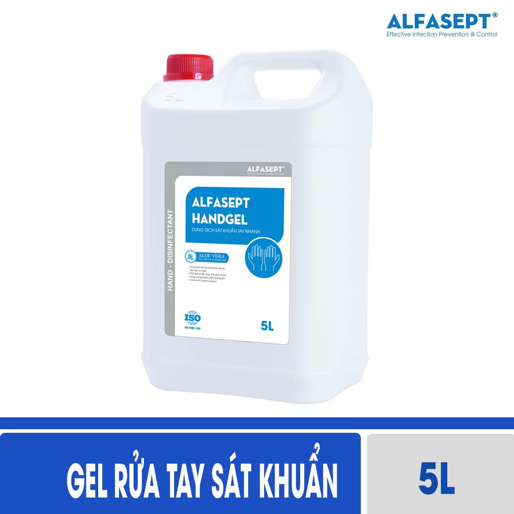 Gel rửa tay khô Alfasept Handgel can 5L | BigBuy360 - bigbuy360.vn