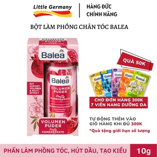 Bột Làm Phồng Chân Tóc Balea, Tạo Kiểu Tóc, Hấp Thụ Dầu Thừa Nam Nữ - Hương Lựu 10g - Hàng nội địa Đức chính hãng