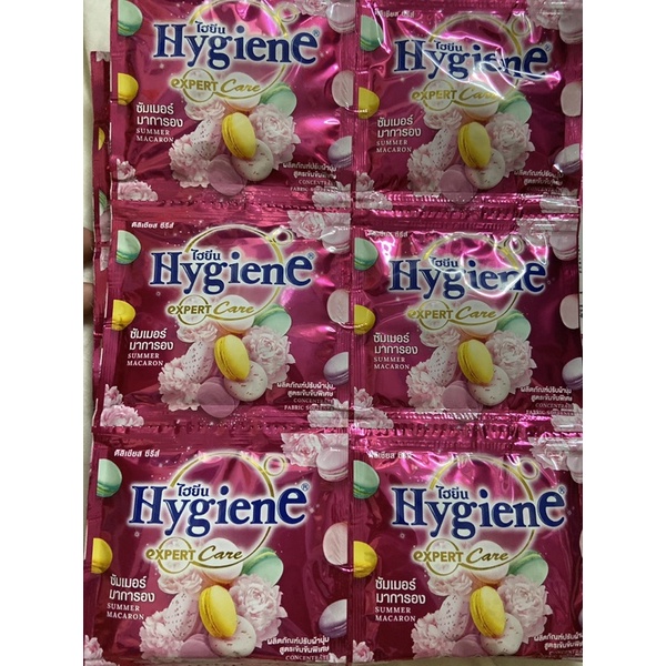 Nước xả vải 1 dây 12 gói Hygiene 20ml đậm đặc thái lan