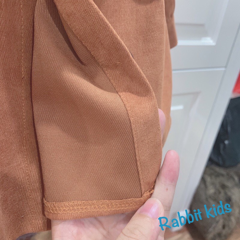 Váy Thu Đông Cho Bé Gái 💝FREESHIP💝 Đầm Dài Tay Cho Bé 7 – 32kg Chất Nhung Tếch Mềm Mại Ấm Ấp Màu Vàng Cực Tây