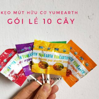 Kẹo mút YumEarth 10 cây