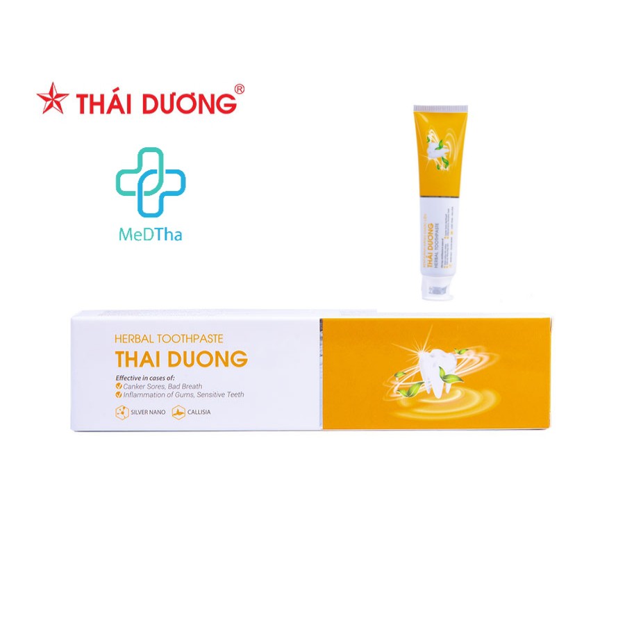 Kem Đánh Răng Dược Diệu Thái Dương - Trắng Răng, Thơm Miệng, Răng Nhạy Cảm (Tuýp 150g) [Chính Hãng]