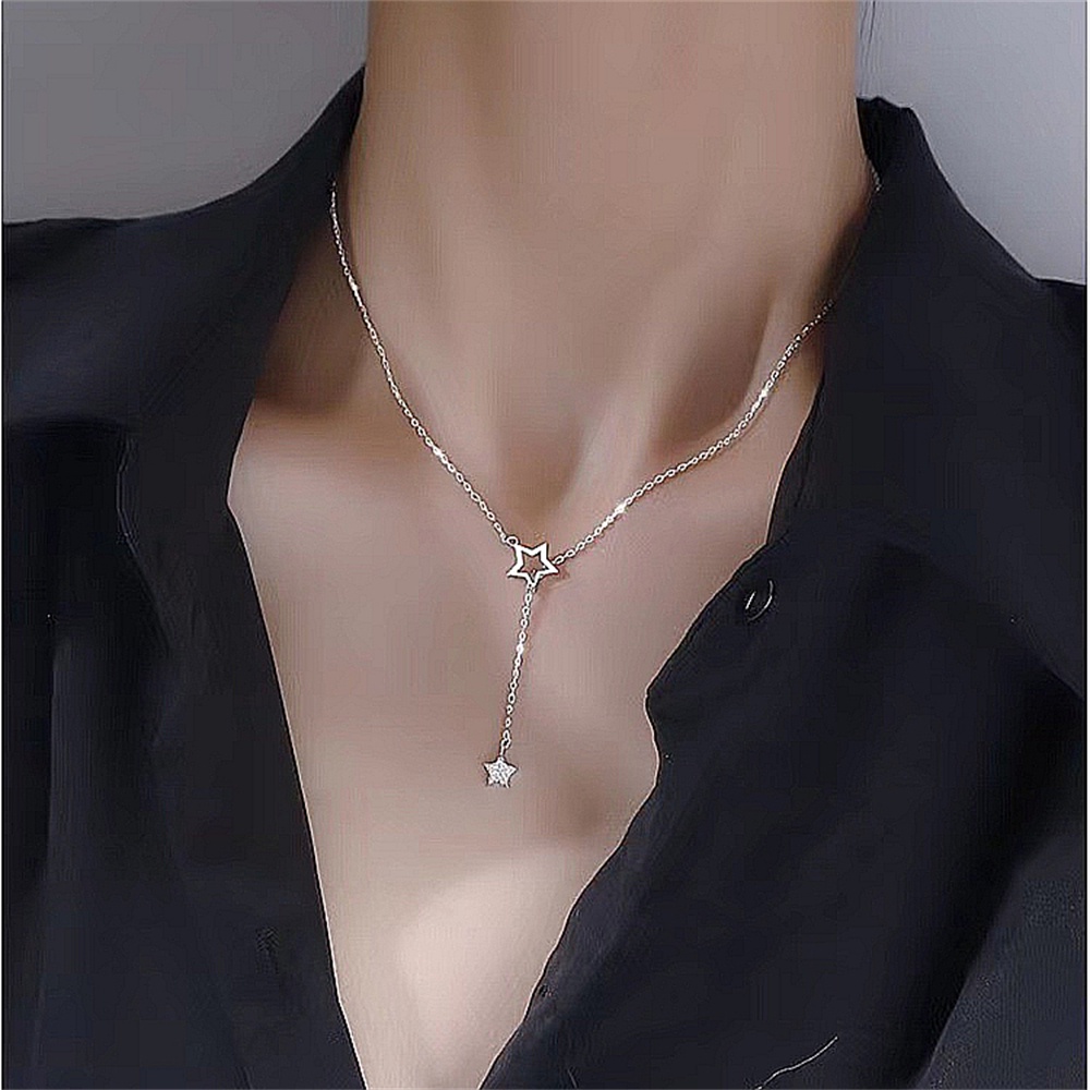 Vòng cổ Đính Đá Ngôi Sao Lấp Lánh Thời Trang Dành Cho Nữ