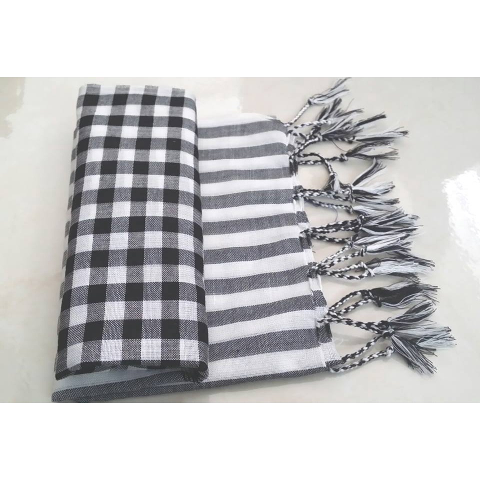 Khăn rằn Nam bộ dài 1m7*70cm tua rua vải cốt tông siêu mềm