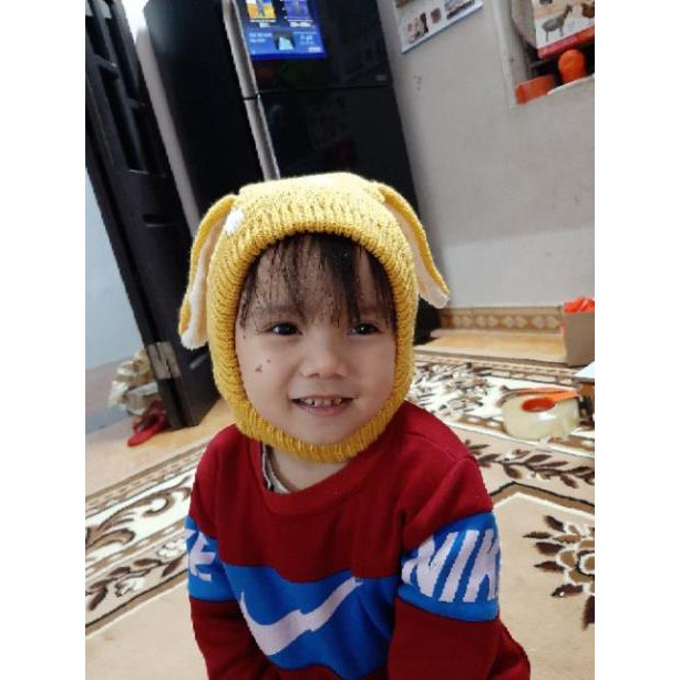 Mũ len con cừu dễ thương và siêu ấm cho bé