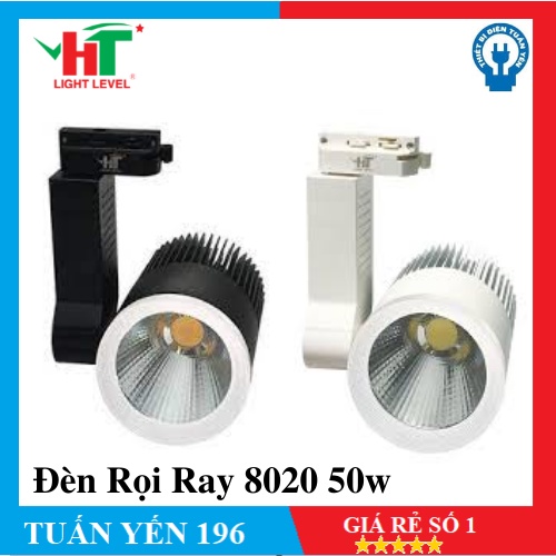 ⚡️Giảm 40k Cho Đơn Từ 500k⚡️ Đèn rọi COB HT Light Level 8020 Vỏ Trắng/ Vỏ Đen 50W Ánh Sáng Trắng/Vàng/Trung Tính