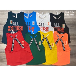 Áo tanktop nữ chéo dây tập gym , yoga