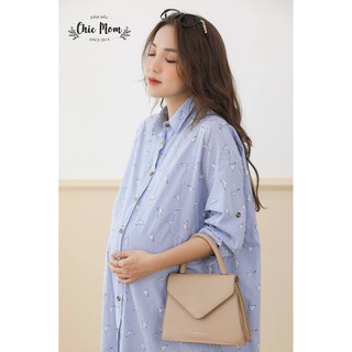 VÁY BẦU SOMI DÁNG DÀI, CỔ ĐỨC