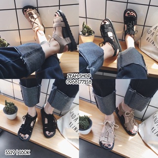 Sandal ulzzang nữ dây buộc