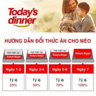 Hạt Mèo Today's Dinner 1kg Chính Hãng Hàn Quốc - Thức Ăn Khô Cho Mèo Mọi Lứa Tuổi