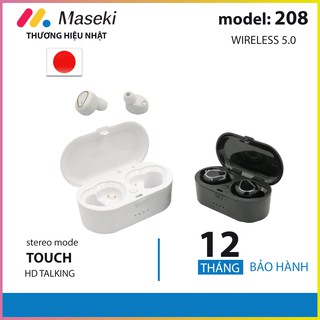 (Auth) Tai nghe bluetooth không dây, nút cảm ứng Maseki - model 208 [Bảo hành 1 năm]