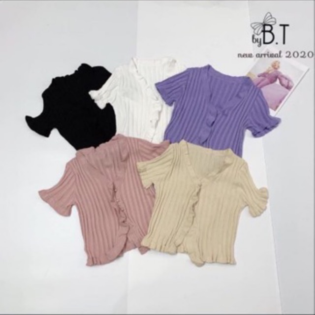 ÁO LEN KIỂU CÚC BÈO XẺ GIỮA QUẢNG CHÂU MS10002