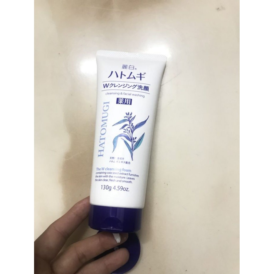 Sữa rửa mặt Hatomugi 130gr trắng sáng da chính hãng Nhật Bản | BigBuy360 - bigbuy360.vn