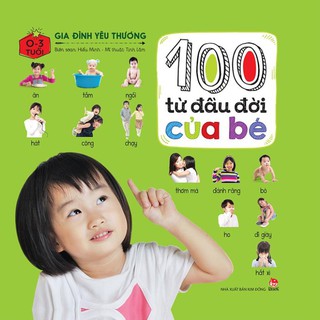 Sách - 100 từ đầu đời của bé - gia đình yêu thương - nxb kim đồng