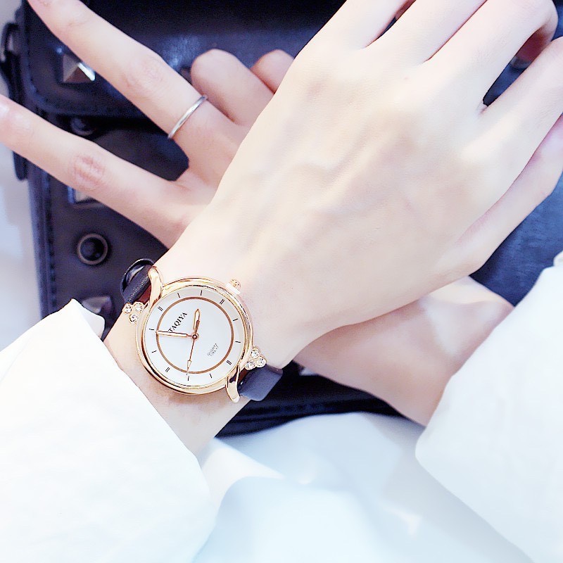 Đồng hồ thời trang nữ Taqiya TQY02 dây da êm tay cực đẹp