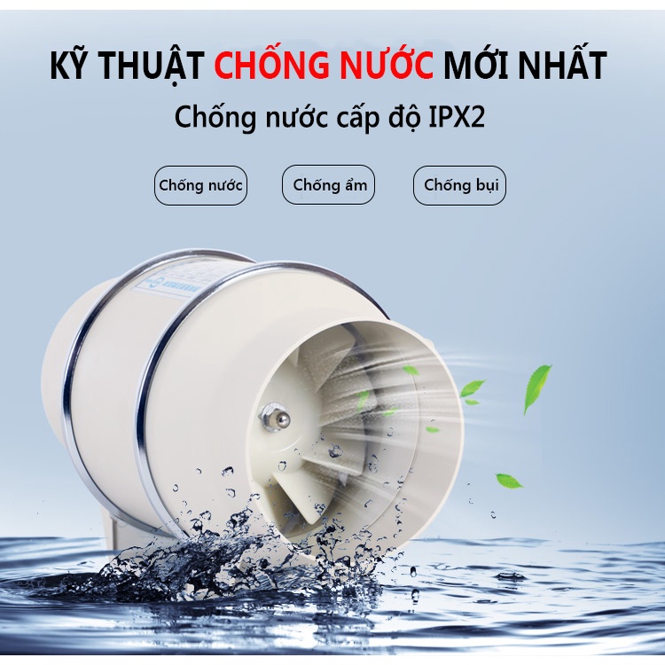 Quạt thông gió gia dụng hút gió thông gió hút ẩm làm khô phòng ngủ máy hút ẩm thông gió không khí chatluongtot FU97*