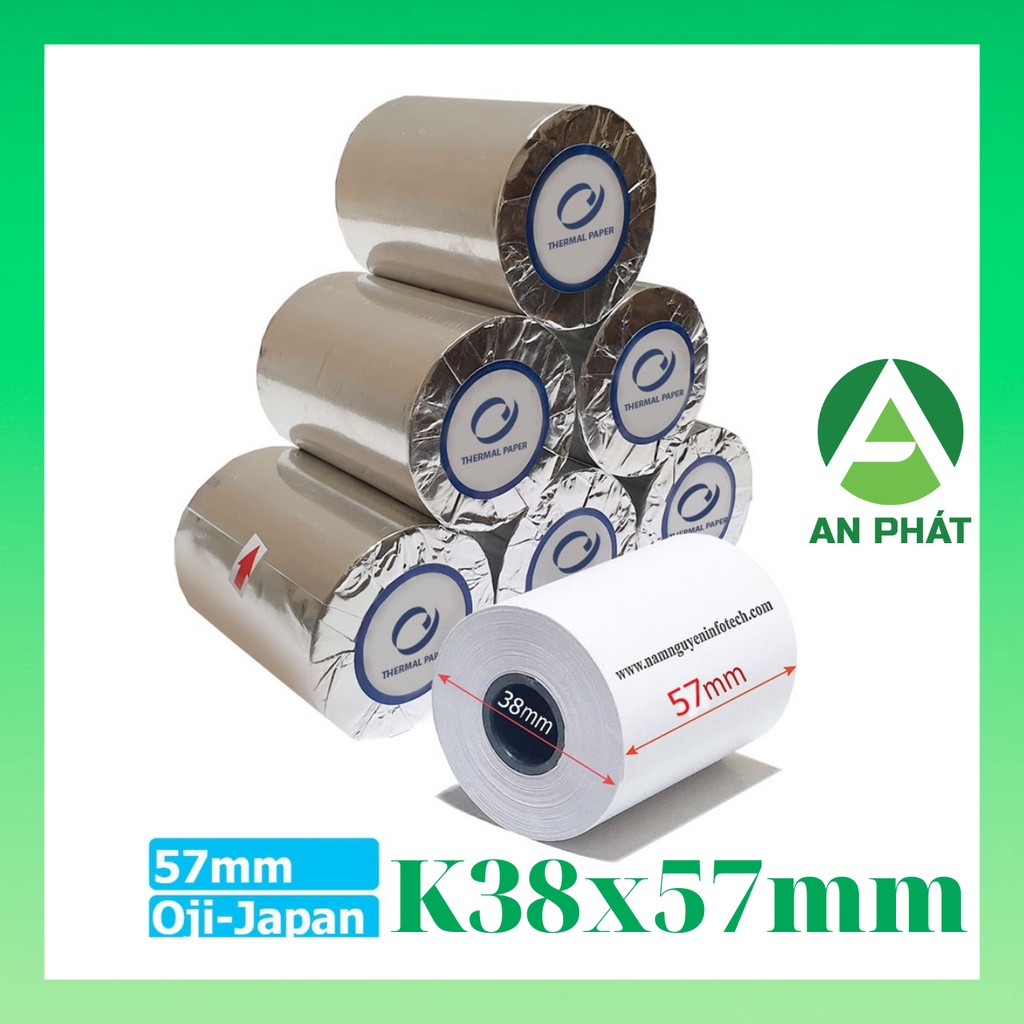 Giấy In Nhiệt, Giấy In Hóa Đơn K57X38 (57mm)