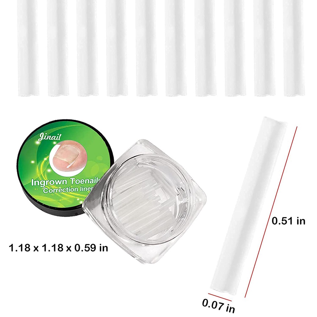 Set 10 Dụng Cụ Chỉnh Sửa Móng Chân / Móng Chân Siêu Mỏng Dùng Một Lần