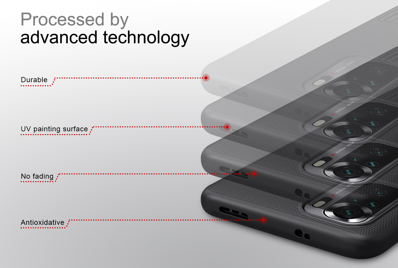 Ốp Điện Thoại NILLKIN Mặt Nhám Cho Xiaomi Redmi Note 10/ Note 10 Pro