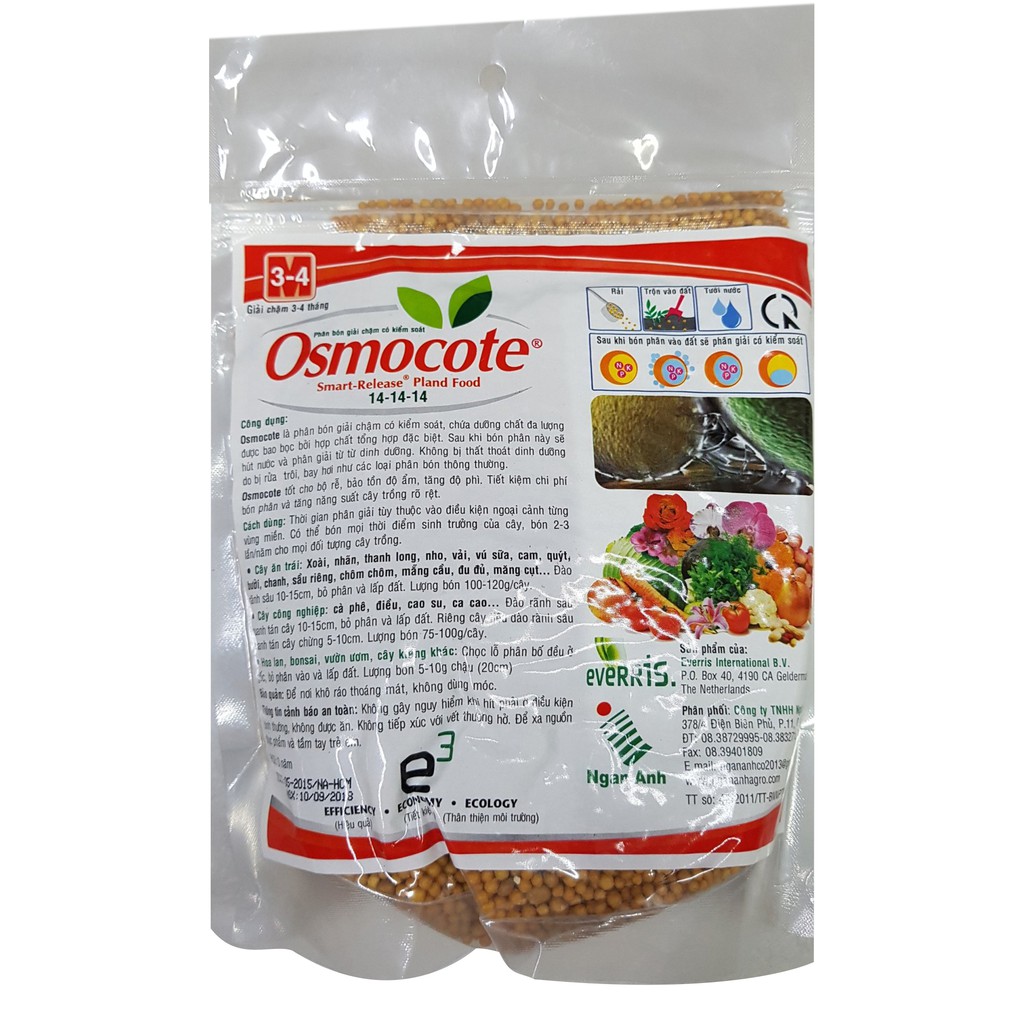 Phân tan chậm NPK 14-14-14 50G Hà Lan