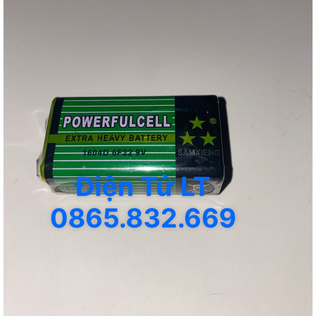 PIN 9V PIN VUÔNG 9V POWERFULCELL 1604D 6F22 9V