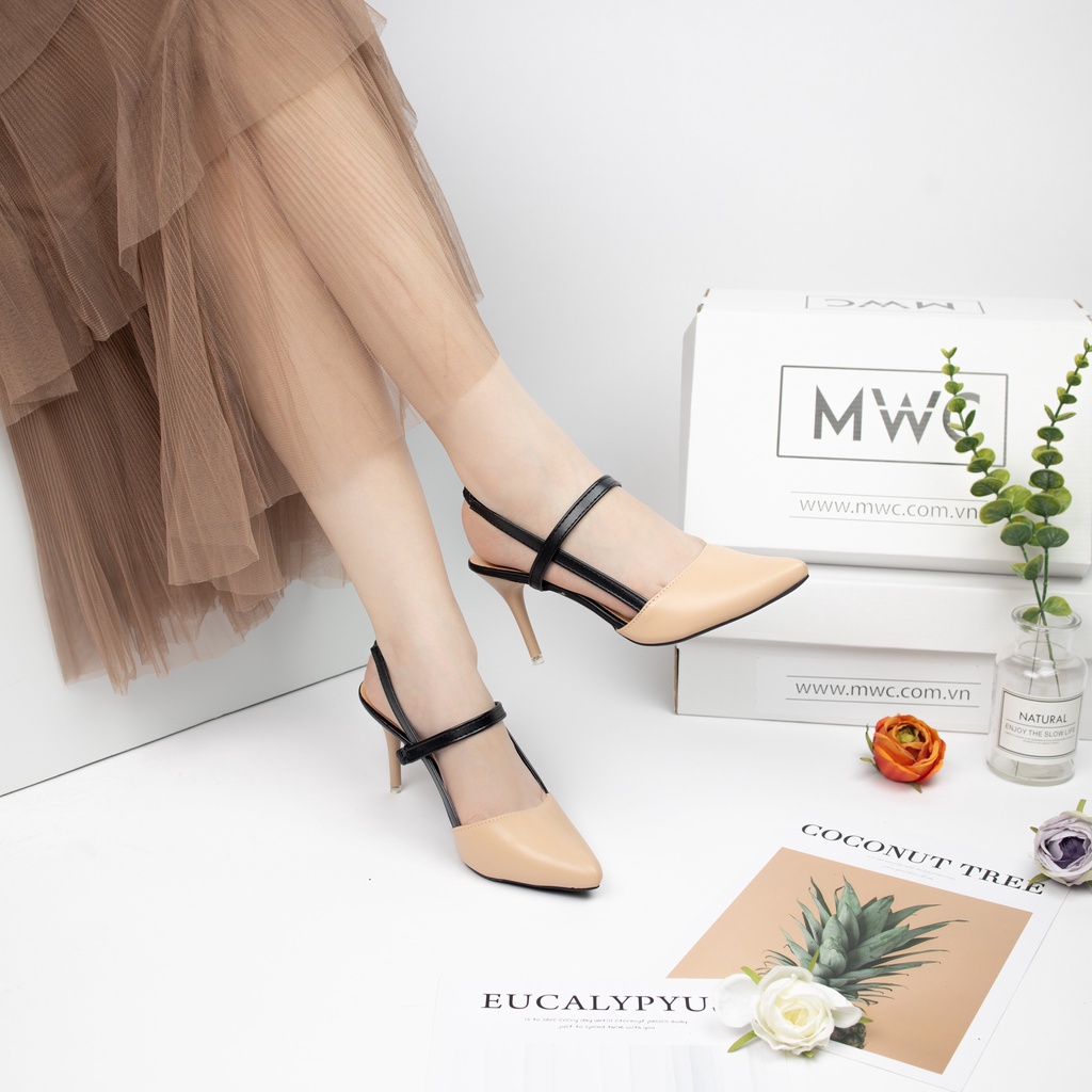 Giày Cao Gót Nữ MWC Bít Mũi Gót Nhọn 7 Phân Mũi Nhọn NUCG- 3712