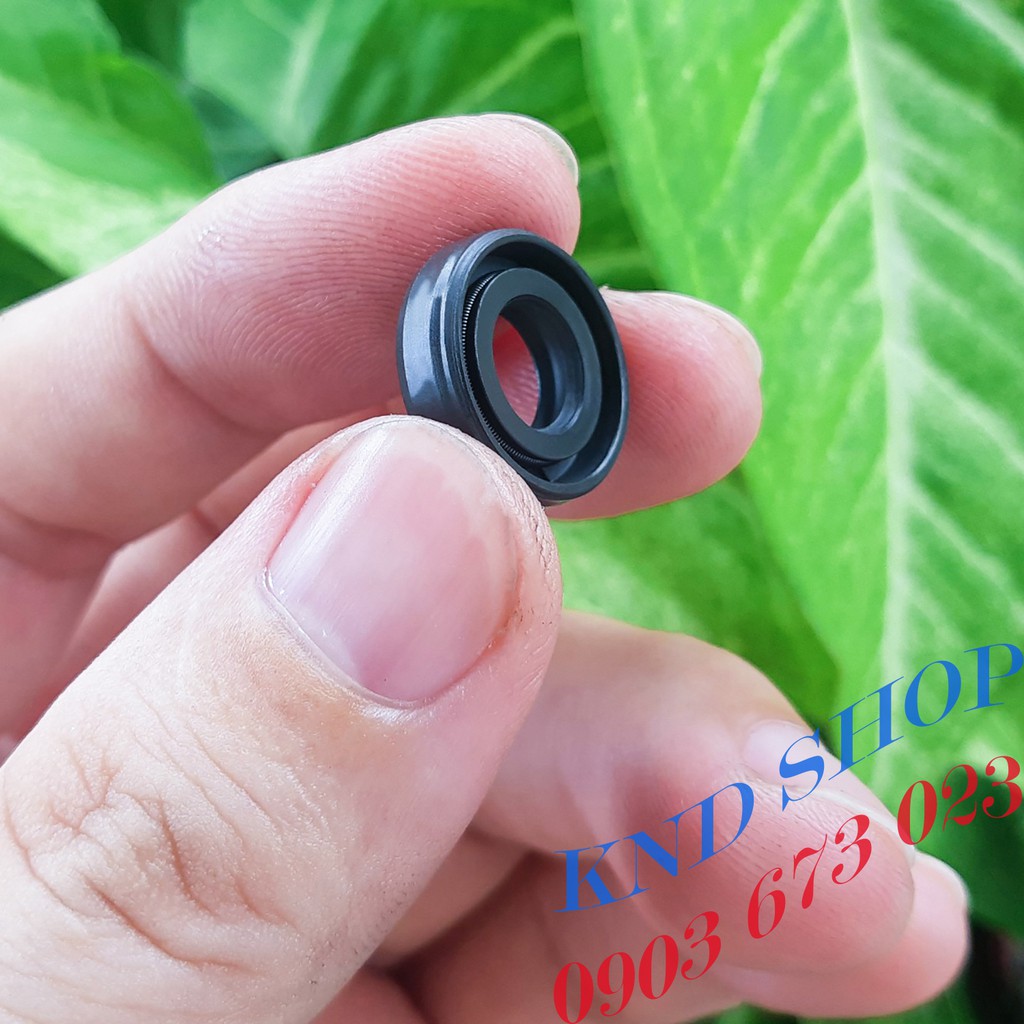 Phốt chặn dầu củ đề xe máy Suzuki, Angle - Oil seal TC 9*18*5 loại vòng đệm cao su 1 lò xo - KND Shops