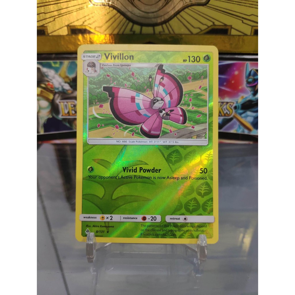 [ Dưa Hấu Yugioh ] Lá bài thẻ bài Pokemon Vivillon