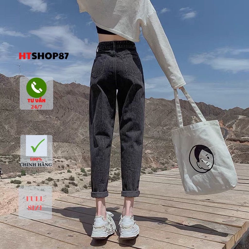 Quần bò jean nữ unisex Hàn Quốc mẫu mới nhất HTJean | BigBuy360 - bigbuy360.vn