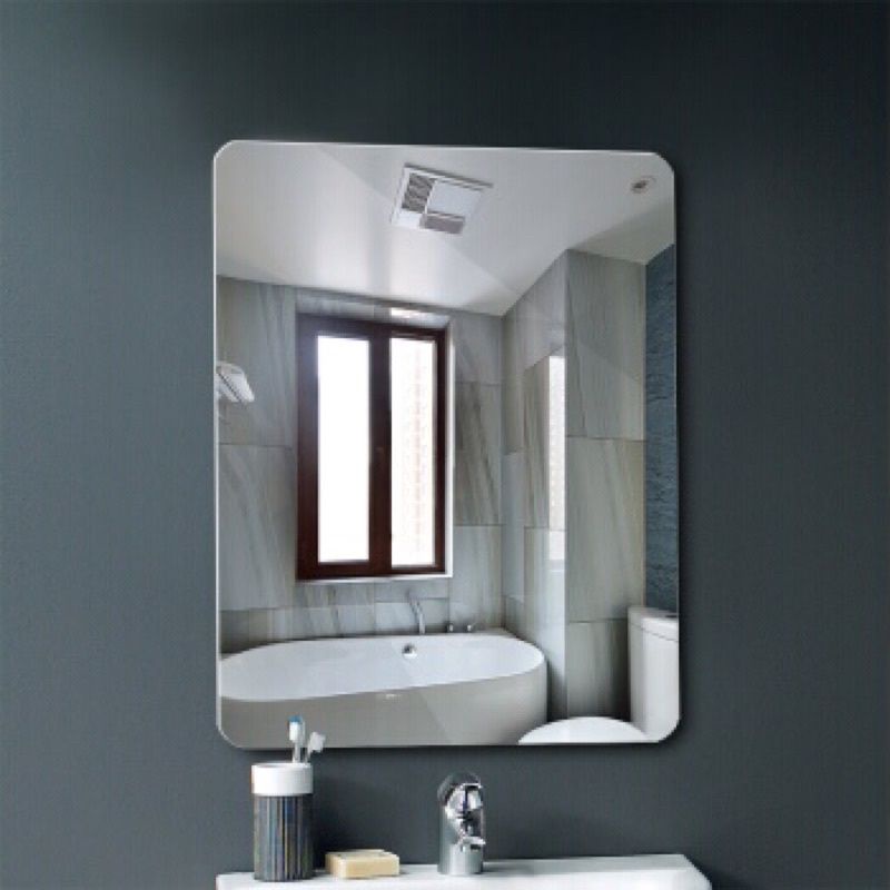 Gương nhà tắm,lavabo bo góc r20.Kích thước 50x70,60x80,70x90.