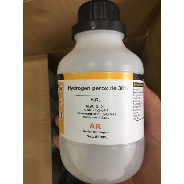 Oxy Già 30%, Hydrogen peroxide, H202 chai 500ml