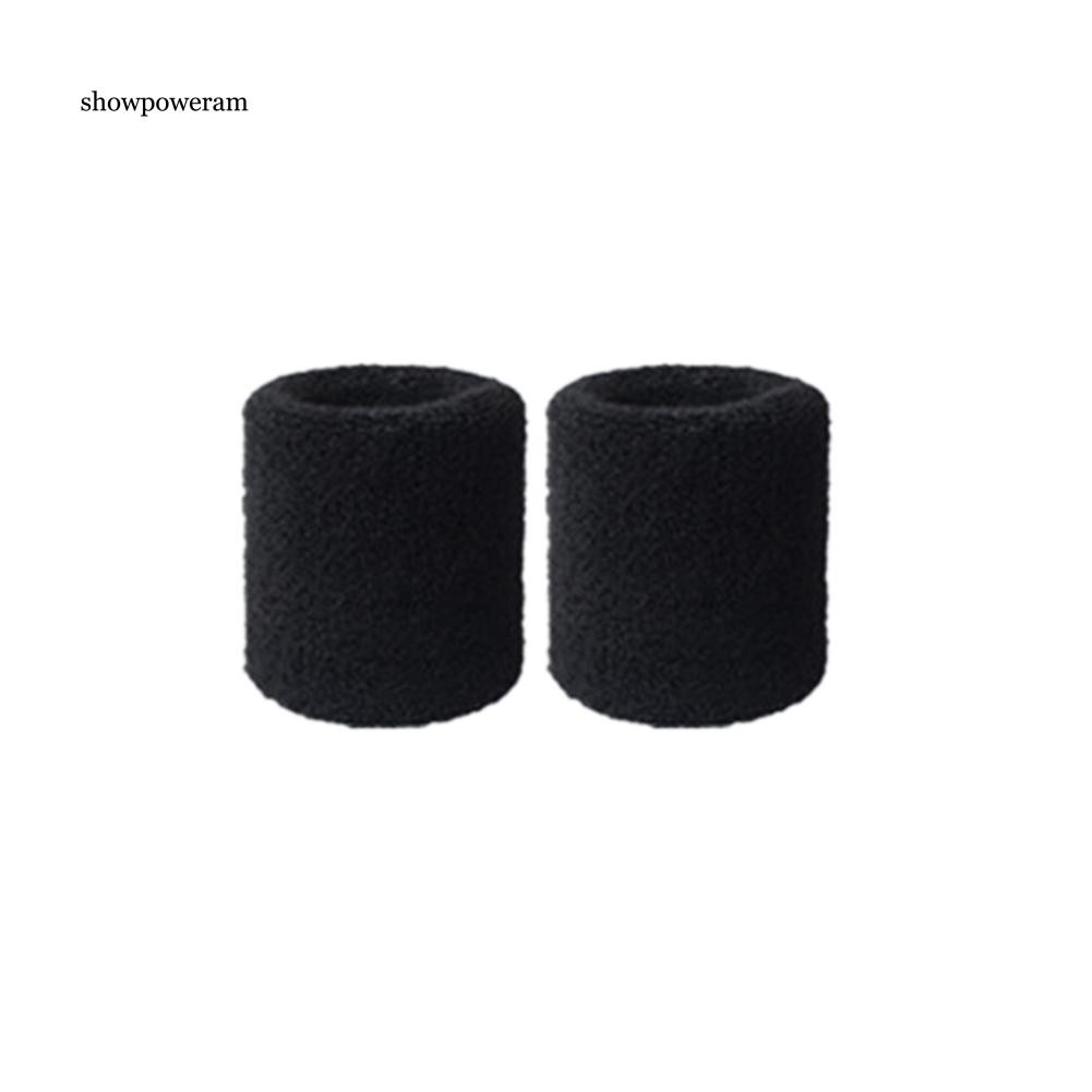 Set 2 Băng Quấn Bảo Vệ Cổ Tay Thấm Hút Mồ Hôi Khi Chơi Thể Thao