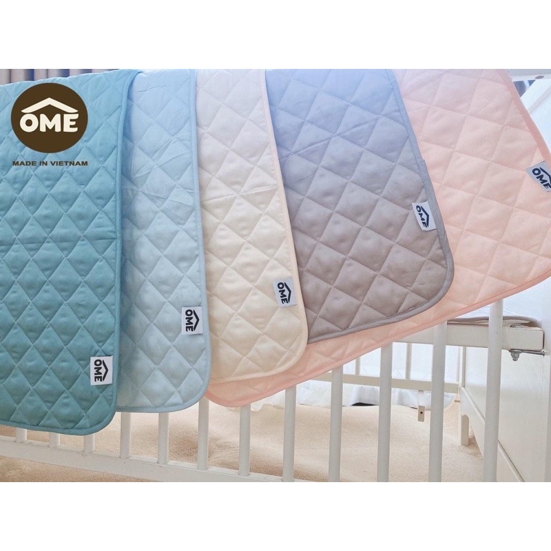 OME - Topper/ Lót chống thấm/ lót thay bỉm mặt cotton mềm mại thấm hút mặt dưới chống thấm tuyệt đối