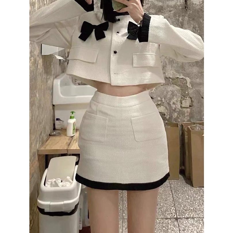 Set bộ đồ nữ nhung viền ren - set dạ mặc đi chơi, đi tiệc Thu Đông mix chân váy sang chảnh siêu xinh - Ngoc Uyên Store