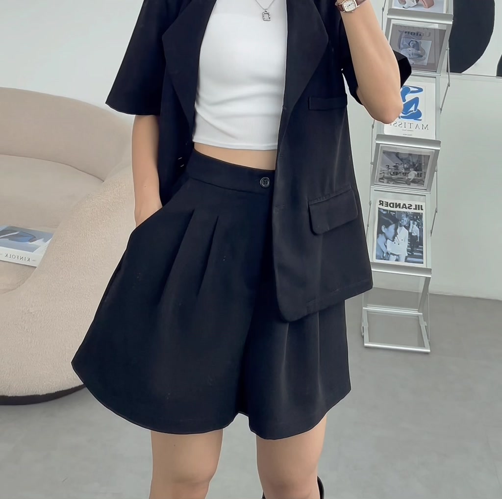 Áo blazer nữ tay ngắn thời phong cách công sở, hàn quốc nhiều màu _ Shp03 | BigBuy360 - bigbuy360.vn