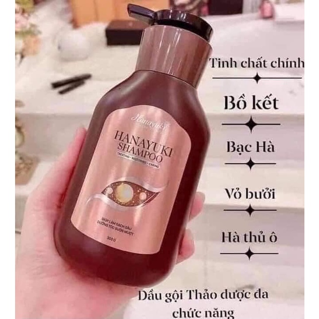 [Chính Hãng] dầu gội đầu Hanayuki shampoo