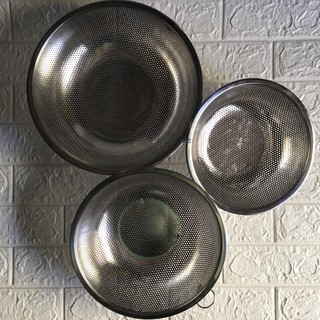 Bộ 3 Rổ lưới Inox Innovi. Kích thước 21-24-27cm