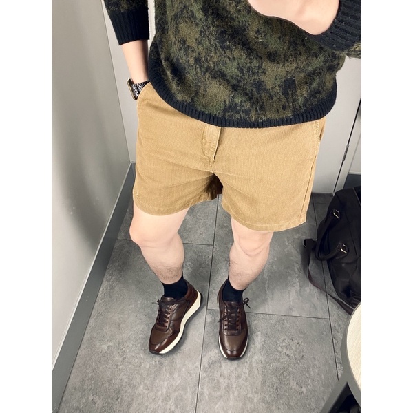 Quần Short Kaki Nam Vải Vân Gỗ