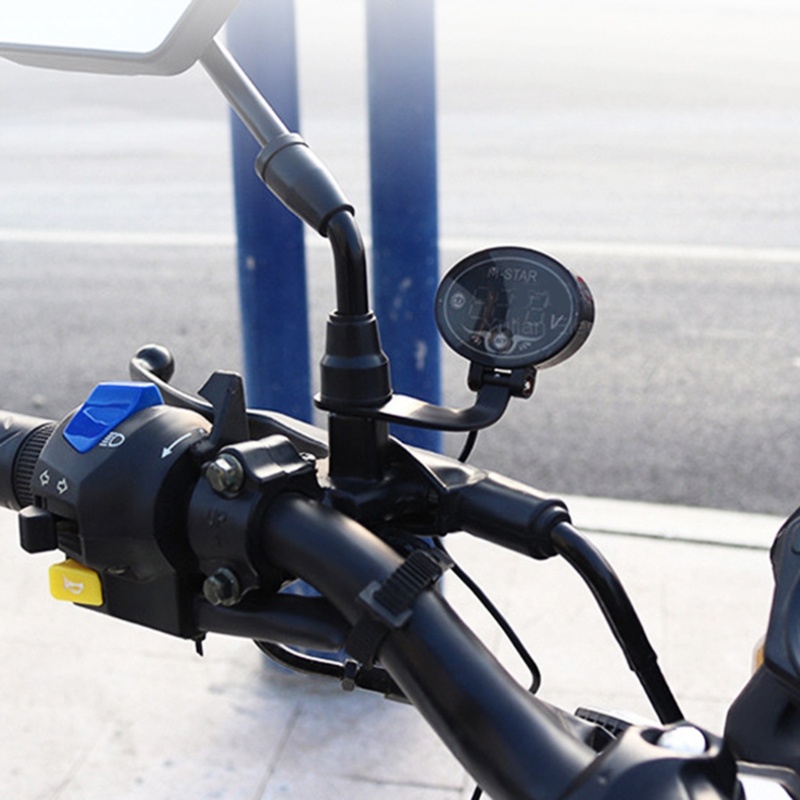 Vôn Kế Kỹ Thuật Số Màn Hình LED DC 9-24V Cho Xe Máy