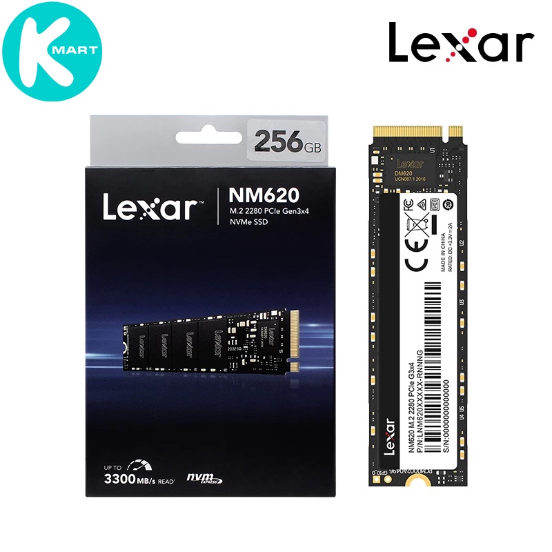 [Mã 255ELSALE giảm 7% đơn 300K] Ổ Cứng SSD Lexar NM620 M.2 2280 NVMe 256GB / 512GB - Hàng Chính Hãng | WebRaoVat - webraovat.net.vn