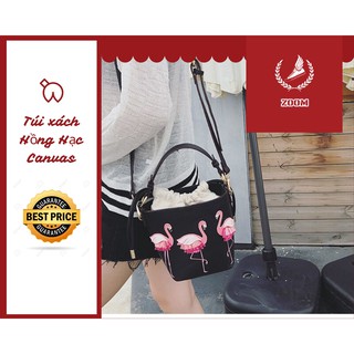 [ZooM] Túi Xách Nữ Hồng Hạc Canvas