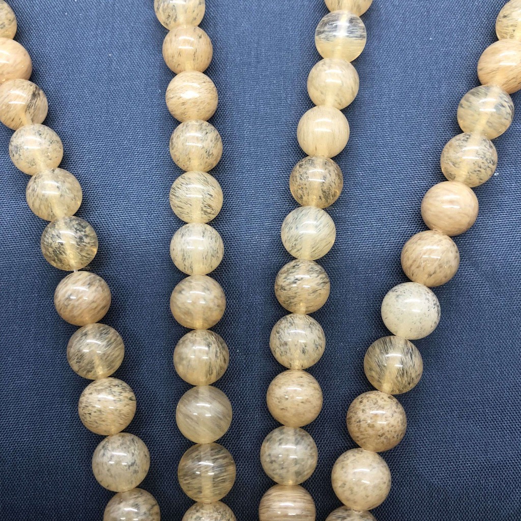 Hạt Thủy Tinh Thạch Anh Đào Kích Thước 4-12mm Tự Làm Đồ Trang Sức