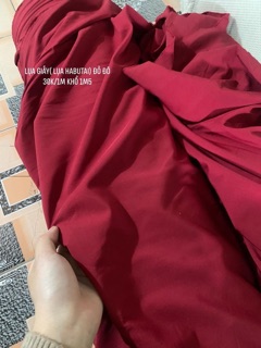 Lụa giấy - lụa nhật ( lụa habutai) màu đỏ đô- vàng