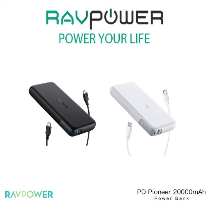 Pin Sạc dự phòng RAVPower 20000mAh 60w PD3.0 RP-CPBN004