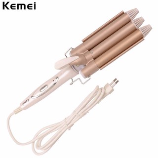 Máy Uốn Tóc 3 Trục Kemei 1010
