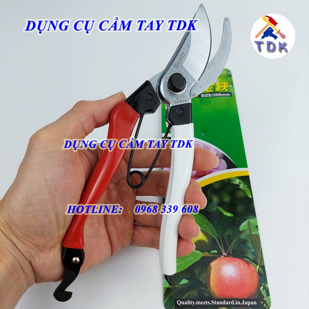 Kéo cắt cành nhập khẩu Đài Loan 8"/200mm BD017 BUDDY