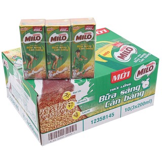 1 vỉ sữa Milo cho bữa sáng