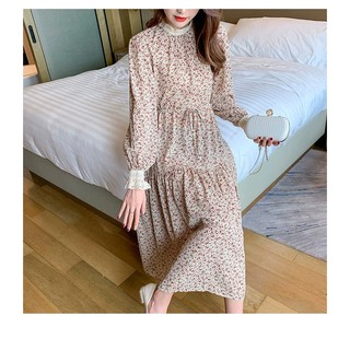 Đầm Hoa Nhí Voan Lụa Hàn Phối Ren Vitage